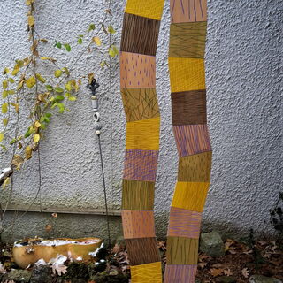 Tanzendes Paar 146x35x5 Parkett Acryl
