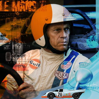Dominik-Lommer Steve McQueen 70x70 Fineartprint