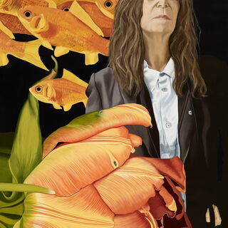 MARCELLA LASSEN, Smith, 100 x 100 cm, Öl auf Leinwand