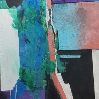 Claudia Pirron -Fremde Regie-140x110 Acrylpigment
