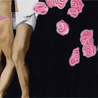 MARCELLA LASSEN, Dancers, 70 x 180 cm, Öl auf Leinwand