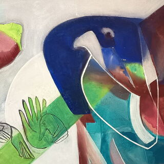 Claudia Pirron  It´s in your hand II 110 x140 Acrylpigment