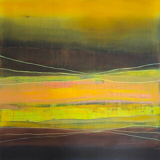 Petra Hedwig o.T. No. 216 Acryl auf Leinwand 80x80x4 cm