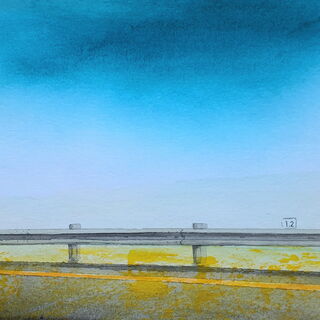 Graues Band_Aquarell_30 x 45 cm